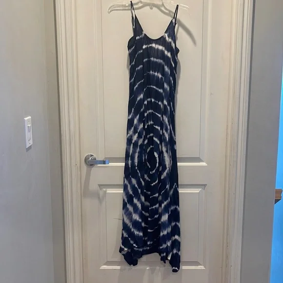 BOHO ME Tie Dye Maxi Dress, Size SMALL - Navy at Nordstrom Rack